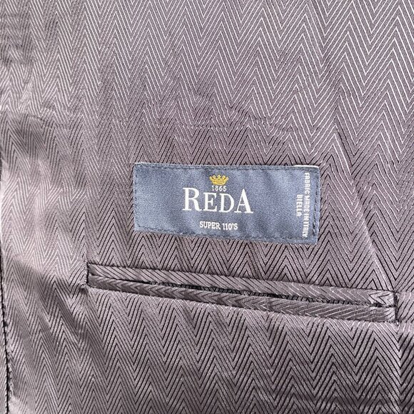 Jos A Bank Blazer Men 43R Gray Reda 1865 Super 110s Wool Classic Career Jacket - Picture 8 of 14